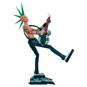 Figura Guitar Hero: Johnny Napalm Pelo Verde Figura Guitar Hero: Johnny Napalm Pelo Verde