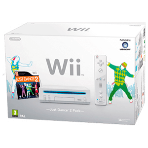 Wii Blanca + Just Dance 2