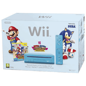 Wii Azul + Mario & Sonic
