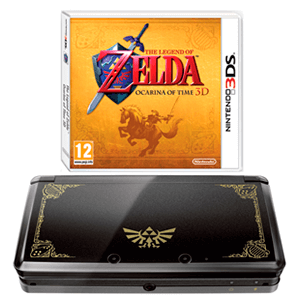 Nintendo 3DS Negra + Zelda Ocarina of Time