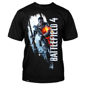 Camiseta Battlefield 4 Negra Talla L