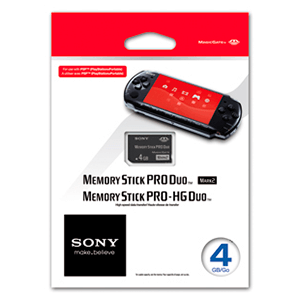 Tarjeta Memory Stick Pro Duo Sony 4Gb