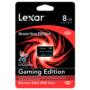 Tarjeta Memory Stick Pro Duo Lexar 8Gb