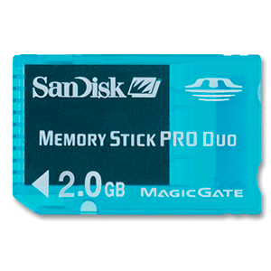 Tarjeta Memory Stick Pro Duo SanDisk 2Gb