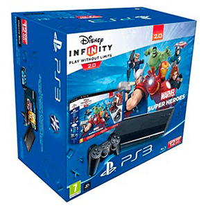 Playstation 3 Slim 12Gb + Disney Infinity Marvel