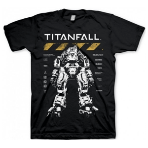 Camiseta Titanfall Negra Talla M