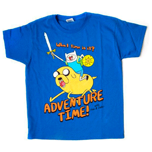 Camiseta Azul Hora de Aventuras Talla 12-13