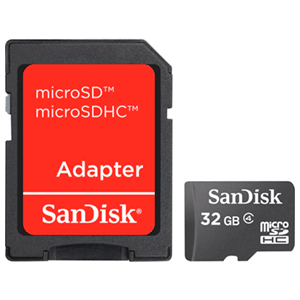 Tarjeta Micro SD 32GB Sandisk + Adaptador