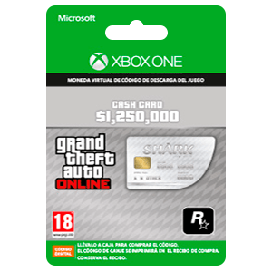 Grand Theft Auto V Great White Shark Cash Card (XONE) para Xbox One en GAME.es