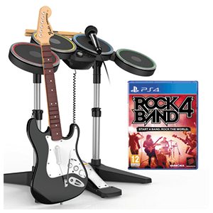 Rock Band 4 + Guitarra Stratocaster+Batería+Micro