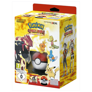 3DS Pokémon Omega Rubí + Pokéball + Poster