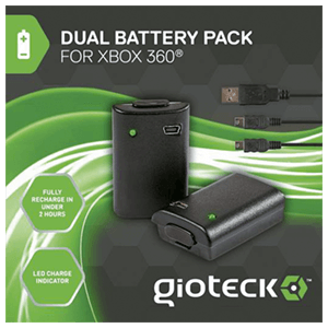 Dual Battery Pack Gioteck para X360