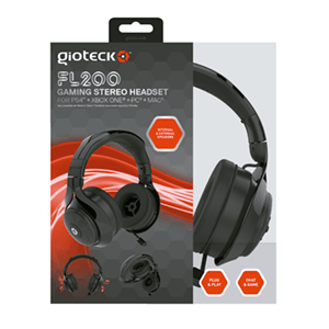 Auriculares Gioteck FL200 Negro PS4-XONE-PC - Auriculares Gaming