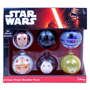 Bolas de Navidad Star Wars: Una Nueva Esperanza