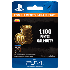 1,000 +100 Bonus Call of Duty Points PS4 1,000 +100 Bonus Call of Duty Points PS4