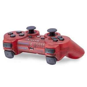 Controller Sony Dualshock 3 Rojo Transparente