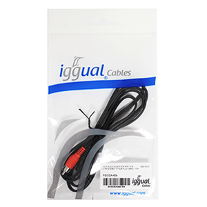 Iggual Cable Audio Mjack Rca M-M 1,5 Metros
