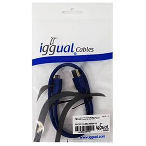 Iggual Cable Usb 3.0 Tipo A-M-Micro B-M, Azul 0,5M
