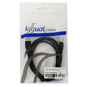 Iggual Cable Usb 2.0 Tipo A-M-H P Negro 1,8m
