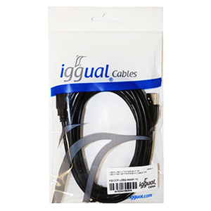 Iggual Cable Usb 2.0 Tipo A-M-A-H Negro 4,5 Metros