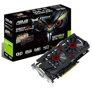 ASUS GeForce GTX 950 Strix DC2OC 2GB