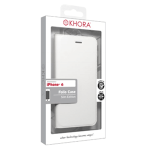 Carcasa Folio Blanca para iPhone 6 Khora