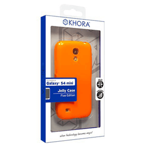 Carcasa flexible Naranja Galaxy S4 Mini Khora