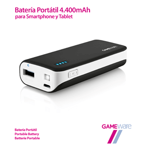Batería Portátil 4400mAh GAMEware para Tablet, Telefonia en GAME.es