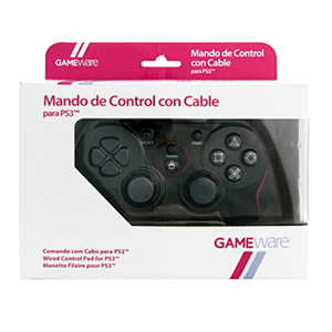 Mando de Control con Cable Negro GAMEware