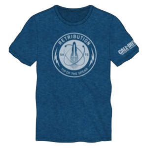 Camiseta COD Infinite Warfare Azul Talla L para Merchandising en GAME.es