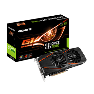 GIGABYTE GeForce GTX 1060 G1 6GB GDDR5 - Tarjeta Gráfica Gaming