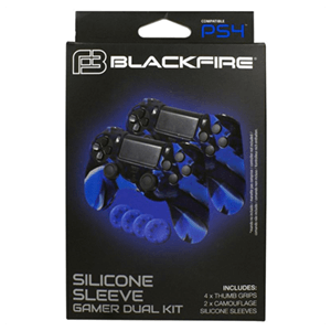 2 Fundas Silicona + 4 Grips para Controller Blackfire