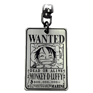 Llavero One Piece: Wanted Luffy