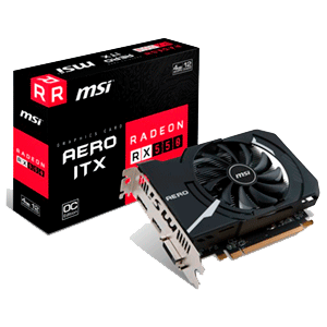 MSI Radeon RX 550 Aero ITX OC 2GB GDDR5 - Tarjeta Gráfica Gaming