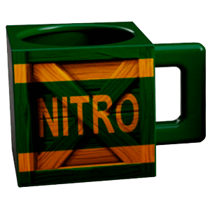 Taza Crash Bandicoot: Caja Nitro