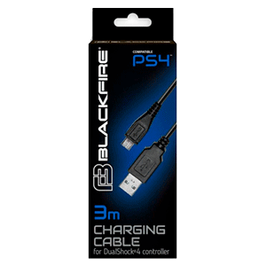 Cable Carga MicroUSB 3m Blackfire en GAME.es