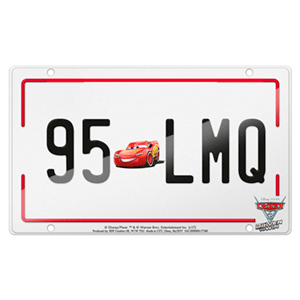 Cars 3 - Matrícula metálica Cars 3 - Matrícula metálica