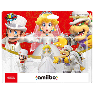Pack 3 amiibo Mario Odyssey - Mario, Peach y Bowser