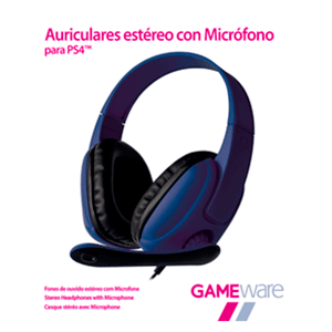 Auriculares Azules Estéreo con Micrófono GAMEware