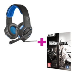 Trust GXT 350 Radius 7.1 + Rainbow Six SIEGE - Auriculares Gaming