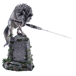 Estatua Dark Souls: The Great Grey Wolf