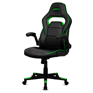 DRIFT DR75 Negro-Verde - Silla Gaming