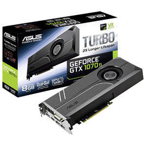 ASUS GeForce GTX 1070 Ti Turbo 8GB GDDR5 - Tarjeta Gráfica Gaming