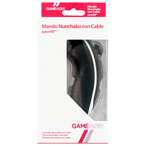 Mando Nunchako Negro con Cable GAMEware