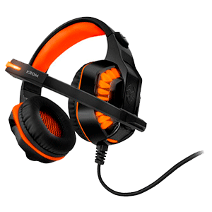 KROM Konor 7.1 LED Naranja PC-PS4-PS5 - Auriculares Gaming