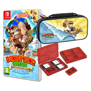 Donkey Kong Country Tropical Freeze + Game Traveller Deluxe Travel Case NNS52 Donkey v1 -Licencia oficial-