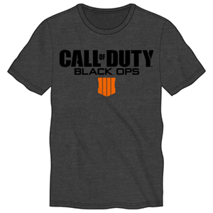 Camiseta CoD: Black Ops 4 Gris Oscuro Logo Talla S