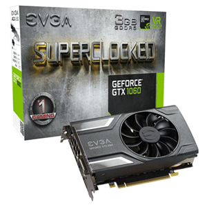 EVGA GeForce GTX 1060 SC 3GB EVGA GeForce GTX 1060 SC 3GB