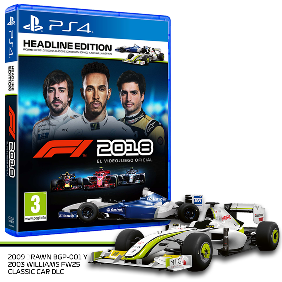 F1 18 Headline Edition Playstation 4 Game Es