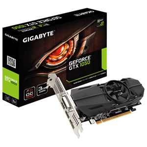 GIGABYTE GeForce GTX 1050 OC Perfil Bajo 3GB GDDR5 - Tarjeta Gráfica Gaming